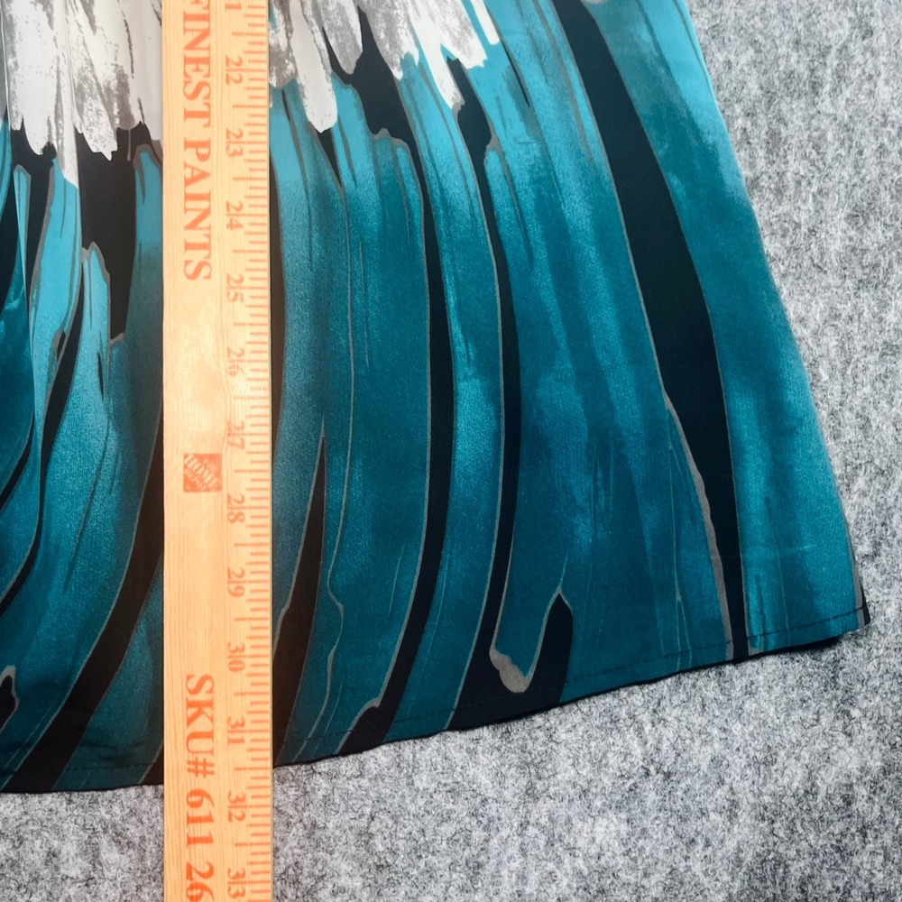 Kimchi Blue Urban Outfitters Abstract Print Dress Women S Teal Boho Y2K Indie - Picture 11 of 11